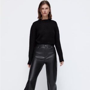Zara Cropped Knit Sweater